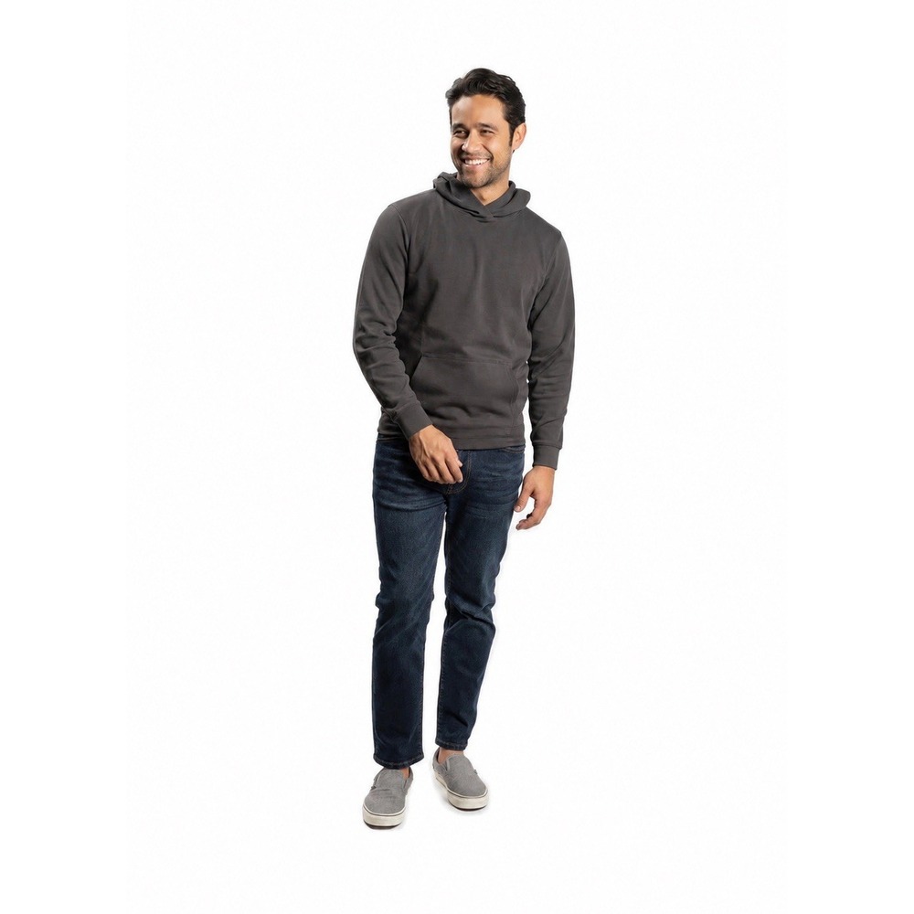 Peter Manning Pullover Hoodie Upland Cotton Men's 3 L Gray Hood Activewear Sport
